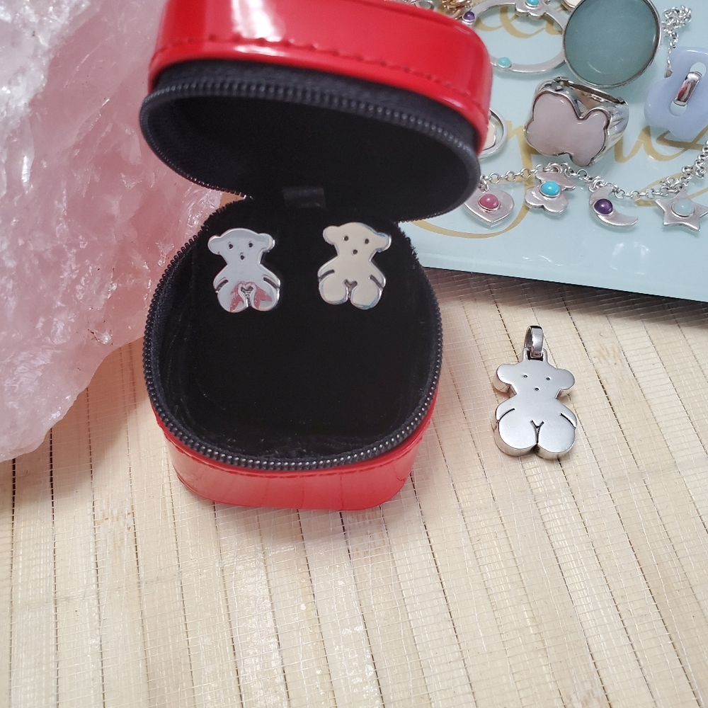 Tous silver sweet dolls earrings - Picture 2 of 3